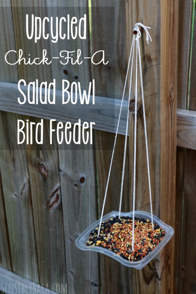 DIY Upcycled Bird Feeder {Summer Idea} ChickFilAMomsDIY