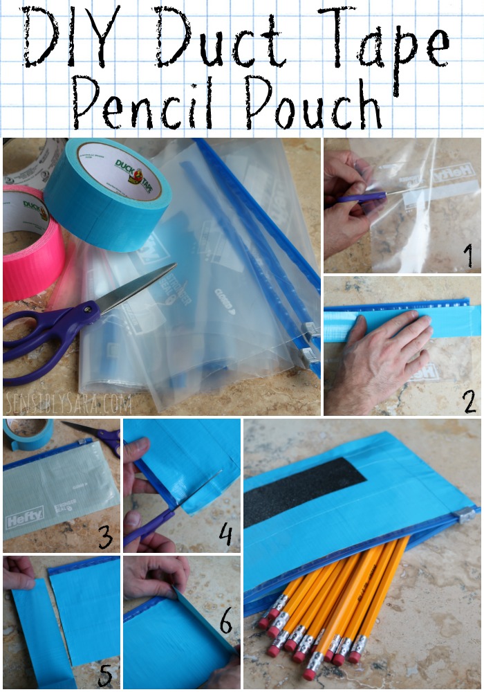 DIY Duct Tape Pencil Pouch for Back to School [AD] DucktoSchool